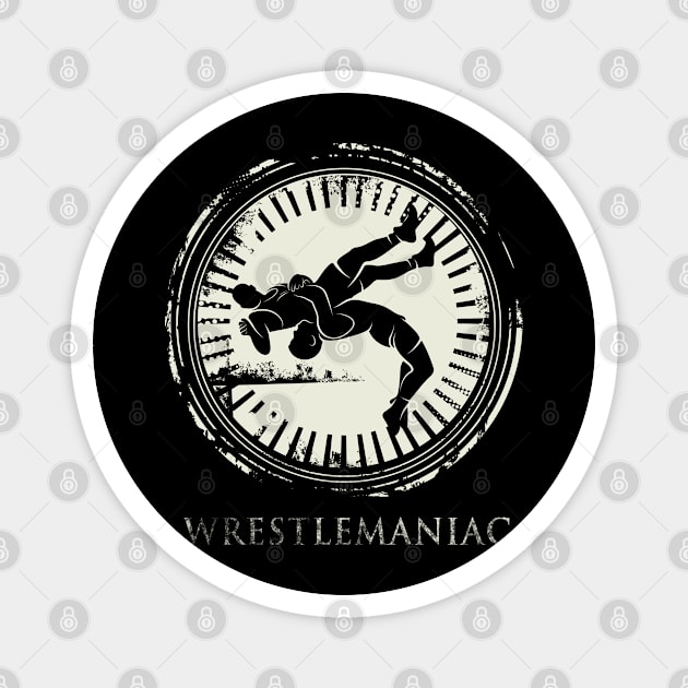 Wrestlemaniac Badge Magnet by big_owl